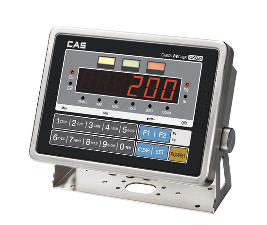 CAS CK200 Waterproof Check-Weigh Platform Scale With Indicator (Trade Approved)