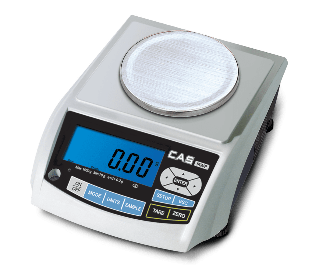 CAS MWP Precision Balance with LCD Display (Low or High Capacity)