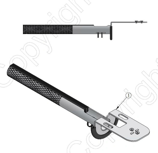 Spacepole Drive Thru Handheld Eftpos 250 or 500mm - Optional Wall Mount