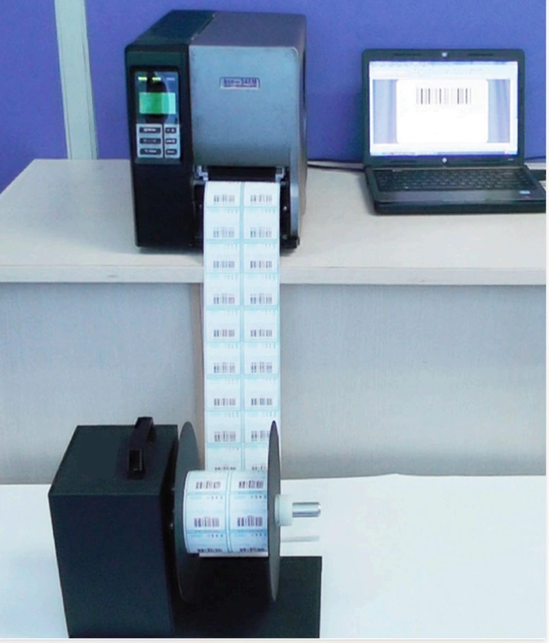 Label Rewinder A9 with Label feeding function - 230mm Wide 360mm OD