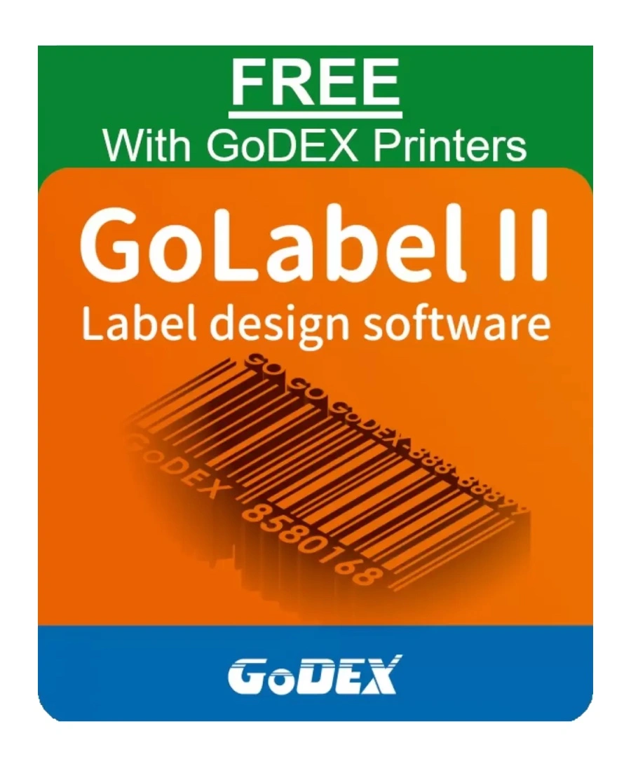 GoDEX DT4X+ 4" Direct Thermal Label Printer USB SER ETH