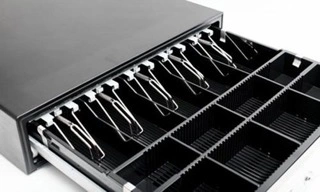 Senor Large Cash Drawer For Receipt Printers (24 Volt , 5 Notes & 8 Coins) - Adjustable Compartments 