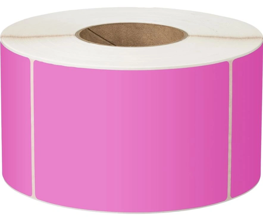 Shipping Labels - Direct Thermal - 100mm x 150mm x 25mm Core PINK (6 rolls of 400)