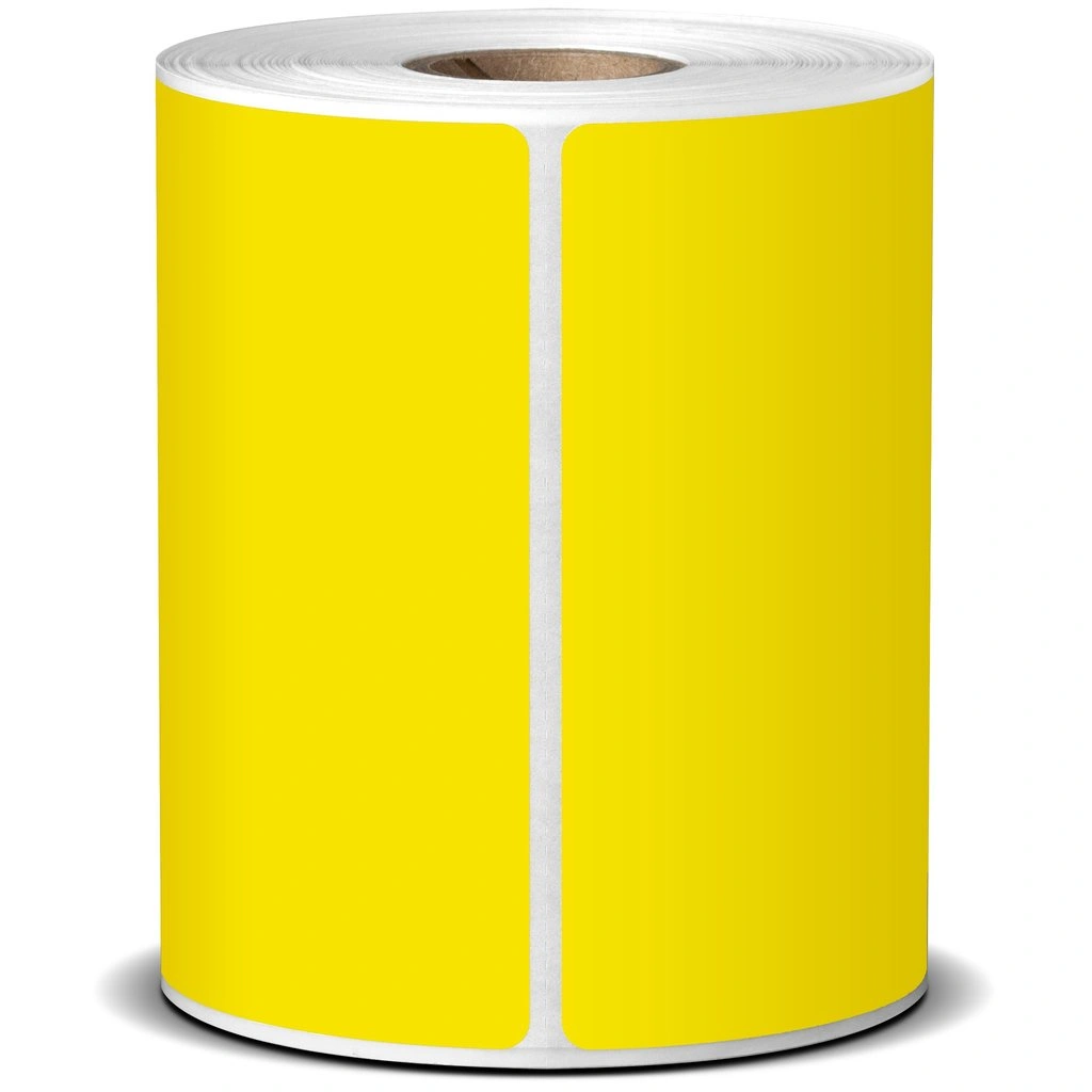 Shipping Labels - Direct Thermal - 100mm x 150mm x 25mm Core YELLOW (6 rolls of 400)