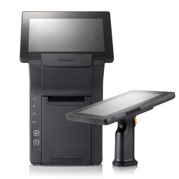 Posiflex Windows 10 Mobile 10 Inch Tablet Optional 2D Barcode Scanner with Pistol Grip