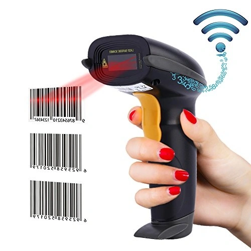 Nadamoo Wireless 1D Laser Barcode Scanner