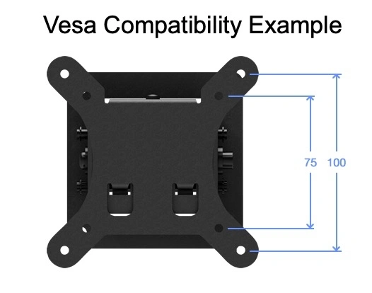 300mm POS Rotating and Tilt Pole with Top Mount - Vesa compatible