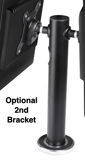 Spacedec Pole Mount Adjustable with Vesa Bracket