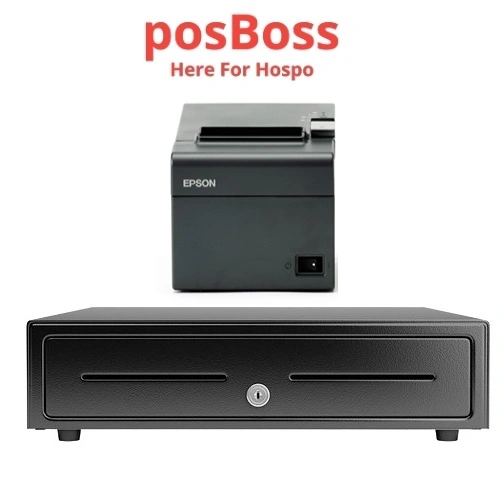 Apple IPad Bustle Bundle No.2 EPSON Network Receipt Printer, Cash Drawer TM-T82IVL