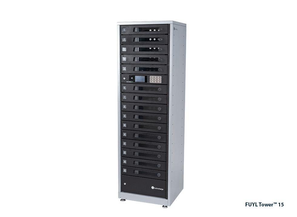PCLocs FUYL Tower Pro 15 Bay Smart Locker - PCL3-10530