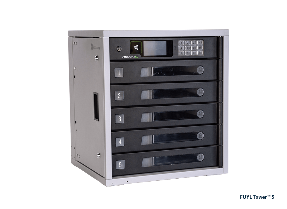 PCLocs FUYL Tower Pro 5 Bay Smart Locker - PCL3-10535