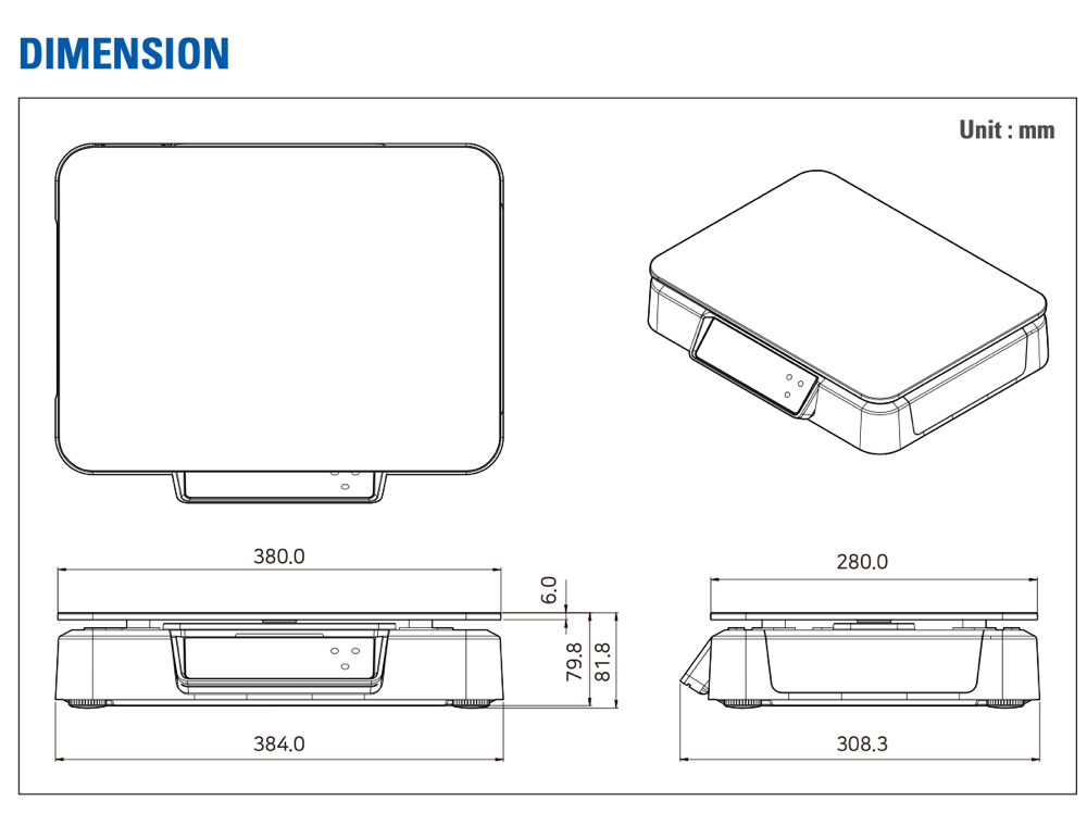 CAS PDN POS & ECR Checkout Weighing Scale