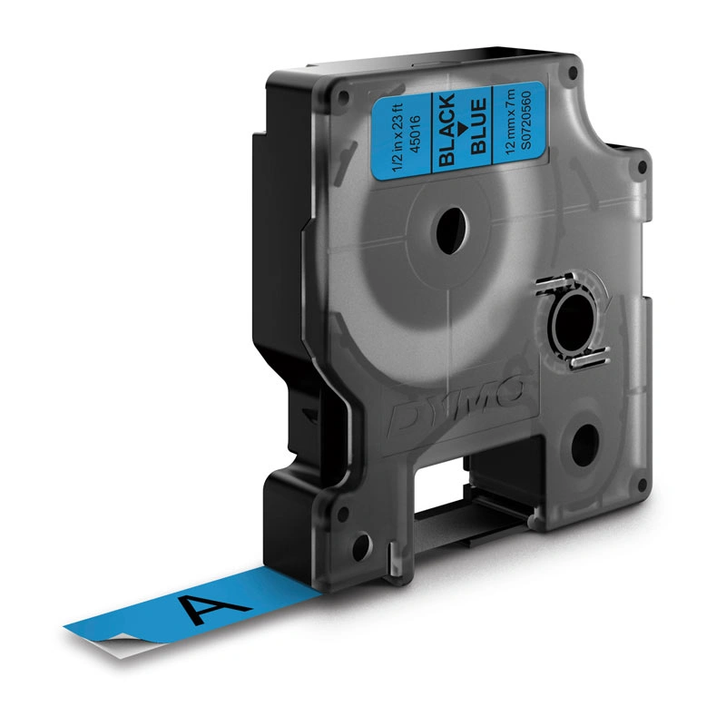 DYMO D1 Label Tape 12mm x 7m, Black on Blue (S0720560)