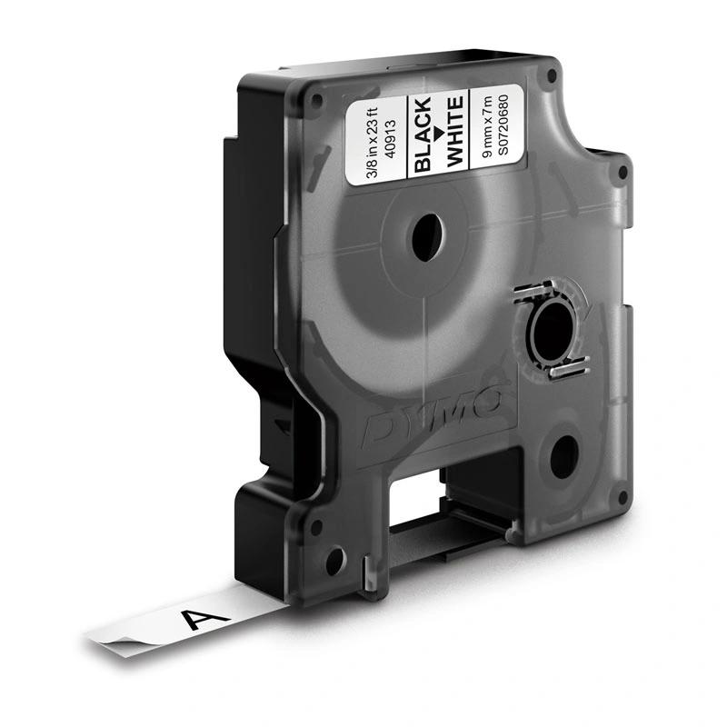 DYMO D1 Label Tape 9mm x 7m, Black on White (S0720680)