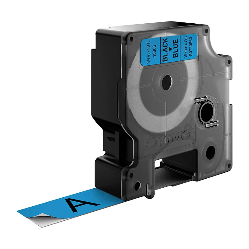 DYMO D1 Label Tape 19mm x 7m, Black on Blue (S0720860)
