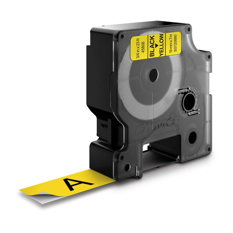 DYMO D1 Label Tape 19mm x 7m, Black on Yellow (S0720880)