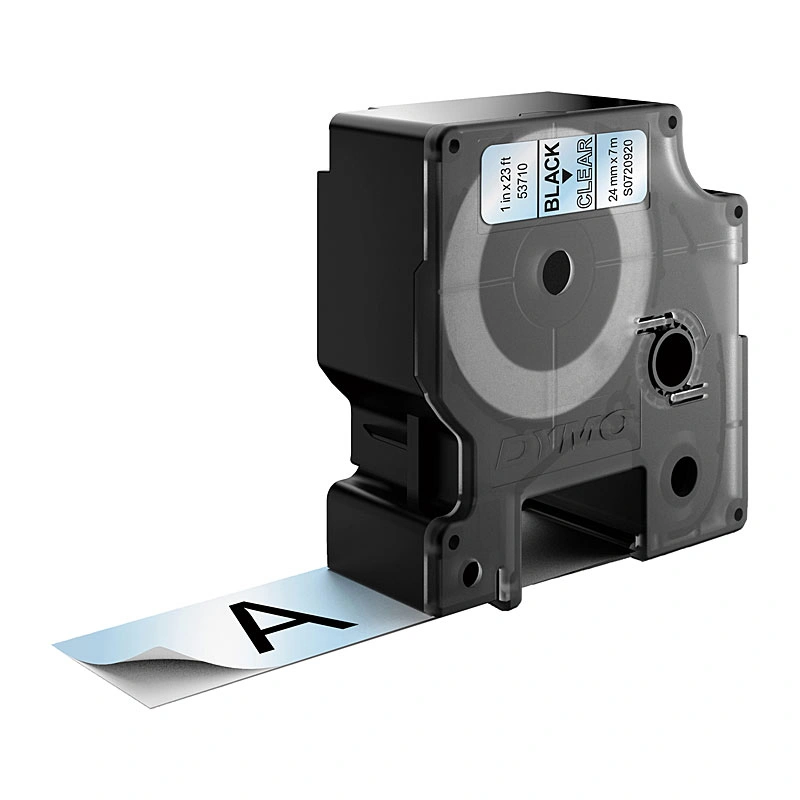 DYMO D1 Label Tape 24mm x 7m, Black on Clear (S0720920)