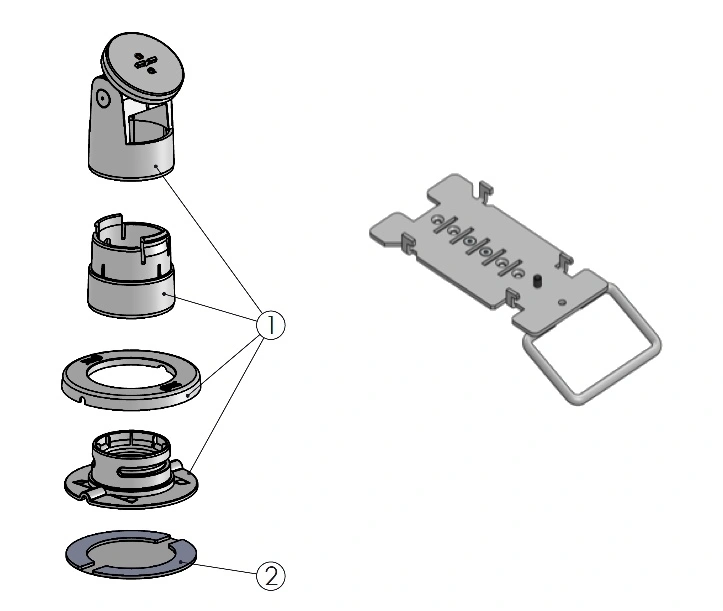 SpacePole Stack Stand For Ingenico Move Eftpos Machine