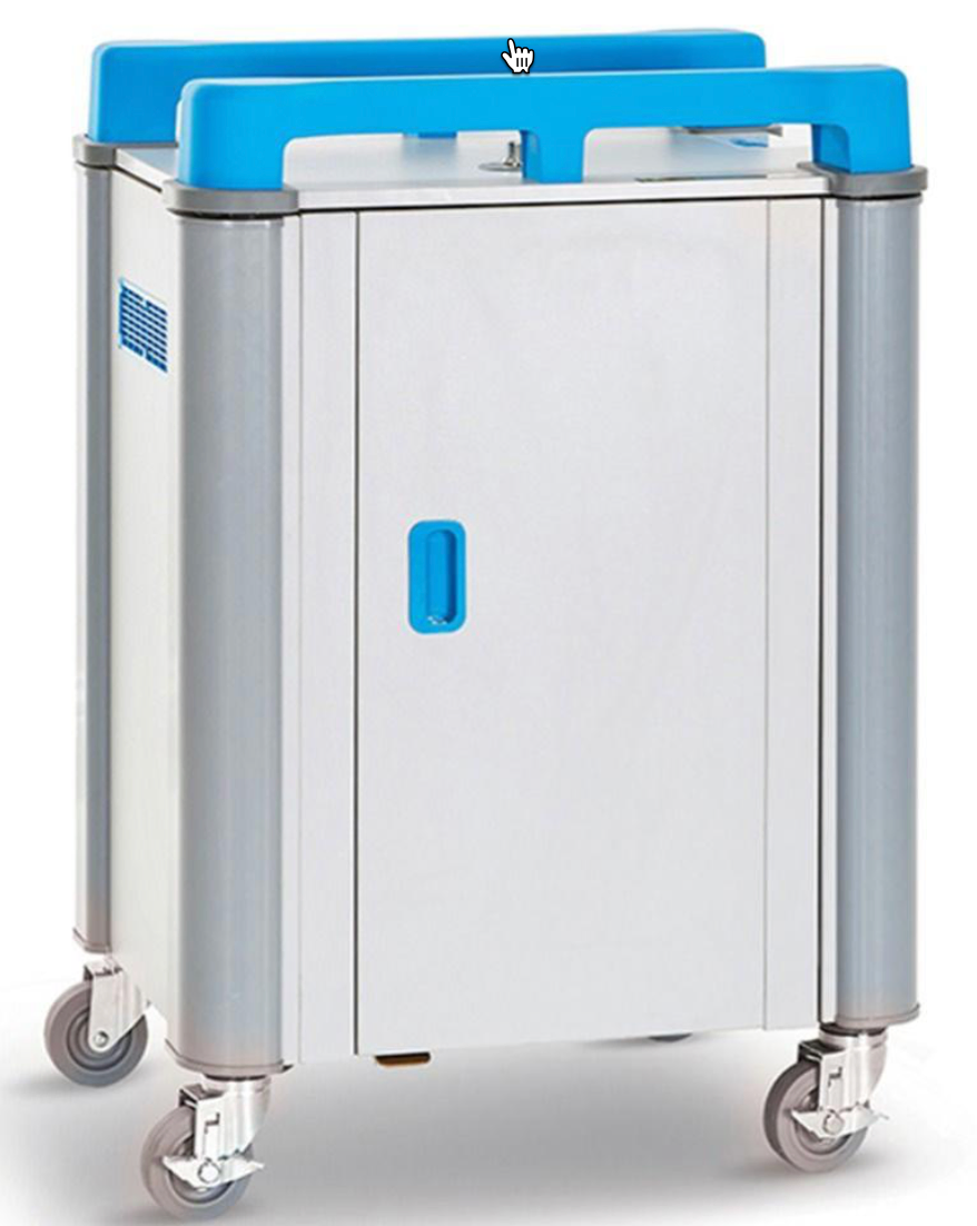 LapCabby TabCabby 20 Vertical Charging Cabinet with 4 x portable baskets for 20 x devices up to 11" 15LC-TAB-20VBL