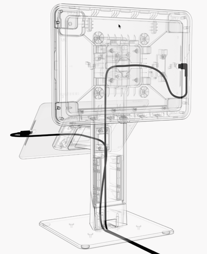 Trevi Universal Dual Tablet / iPad Stand Freestanding or Bolt Down