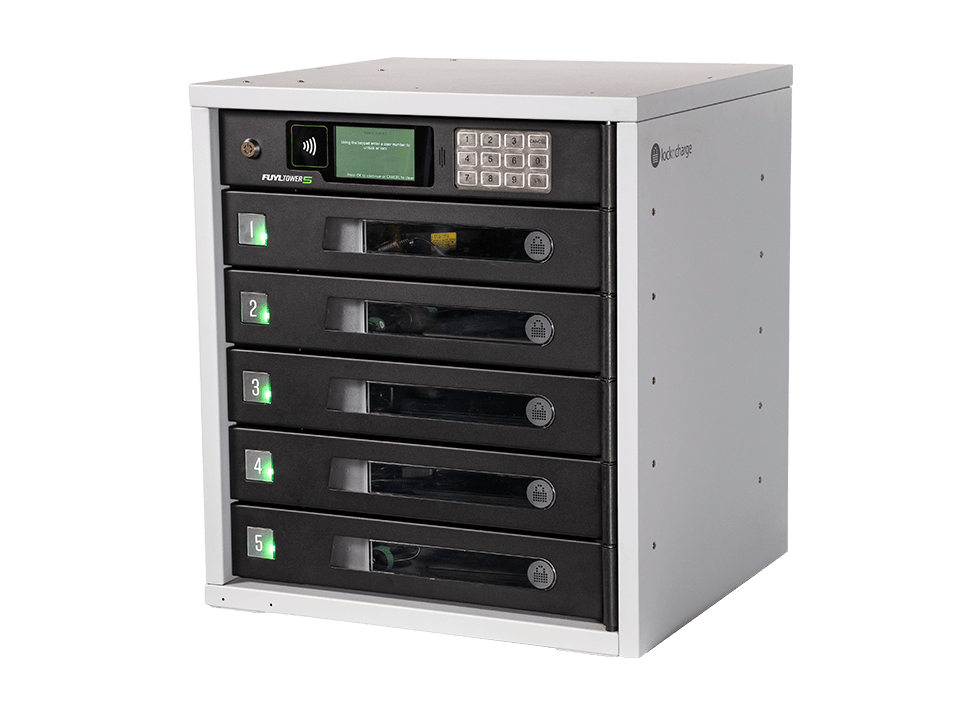 PCLocs FUYL Tower Pro 5 Bay Smart Locker - PCL3-10535