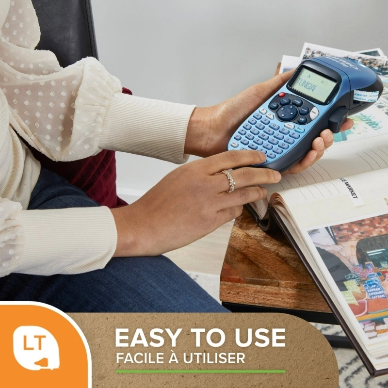 DYMO LetraTag LT-100H Handheld Label Maker, Blue (2174534)