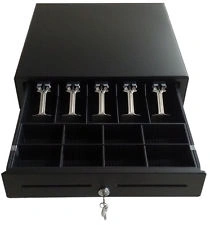 DeliverIT Printer connected Cash Drawer (5 Note, 8 Coin, Black)