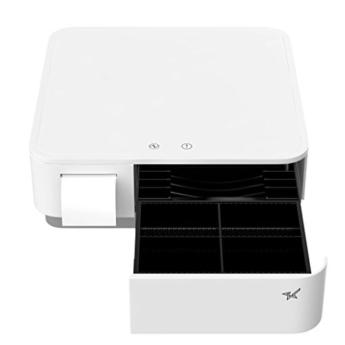 Dear POS iPad Compatible Bundle 2 All in One Receipt Printer, iPad Stand, Cash Drawer Bluetooth Scanner