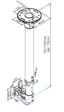 Senor Vesa 8730B Touch Screen Ceiling Mount 