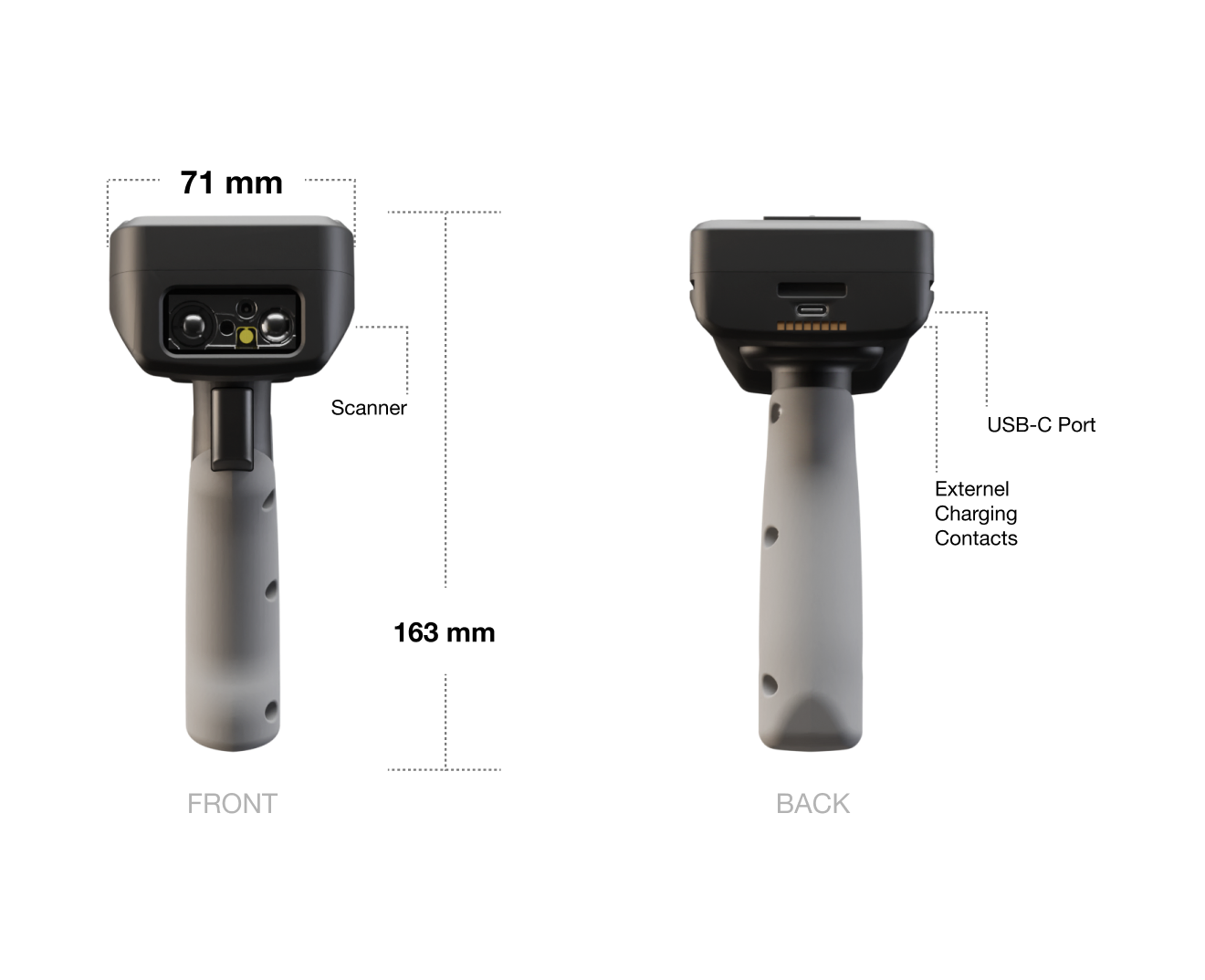 Linea Pro NexusConnect with Pistol Grip, 2D Extended Range Imager / Scanner LPNXC-300