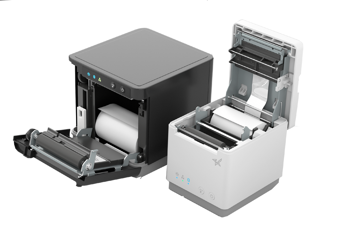 STAR mC-Print3 Thermal Receipt Printer - Auto-cutter, Bluetooth, USB, Ethernet - Black