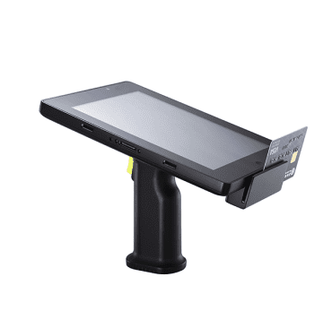 Posiflex Windows 10 Mobile 8 Inch Tablet Optional 2D Barcode Scanner with Pistol Grip