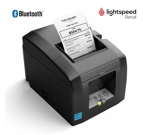 LightSpeed Retail X-Series Bundle No.10 - Bluetooth Printer, 2D Bluetooth Scanner, Cash Drawer, Paper, iPad Stand