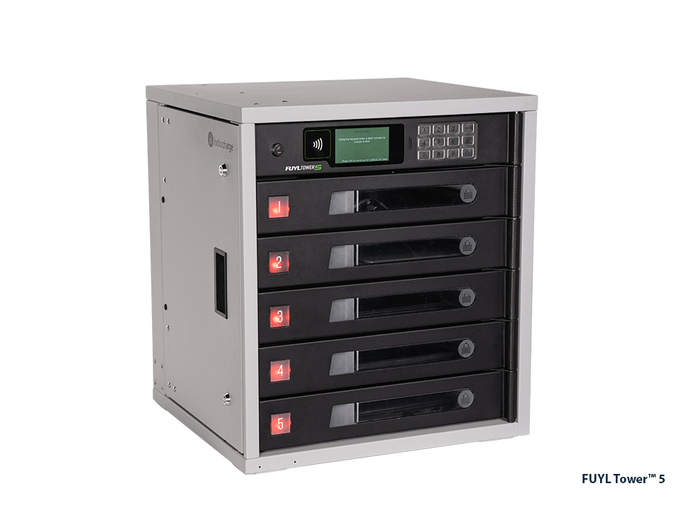 PCLocs FUYL Tower Pro 5 Bay Smart Locker - PCL3-10535