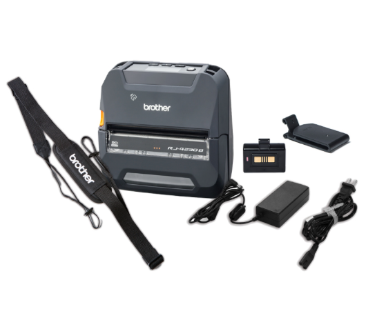 Brother RJ-4230B 4 inch Mobile Receipt and Label Printer Bluetooth, USB, Serial