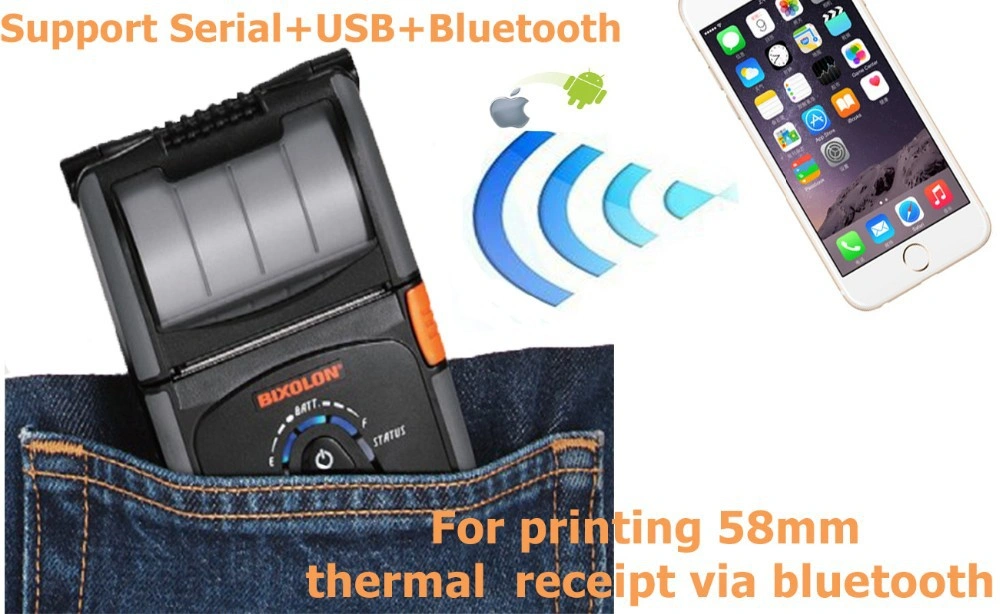 Bixolon SPP-R210 2 Inch Thermal Mobile Printer (Bluetooth) iOS OR Android / Windows 