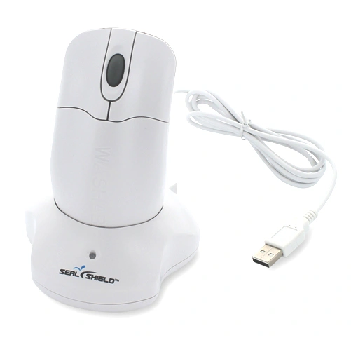 SealShield Mouse IP68 Scroll USB Black or White Corded or Wireless