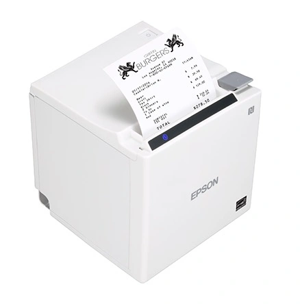 Shopify Compatible WHITE Bluetooth Epson TM-M30III Thermal Receipt Printer 