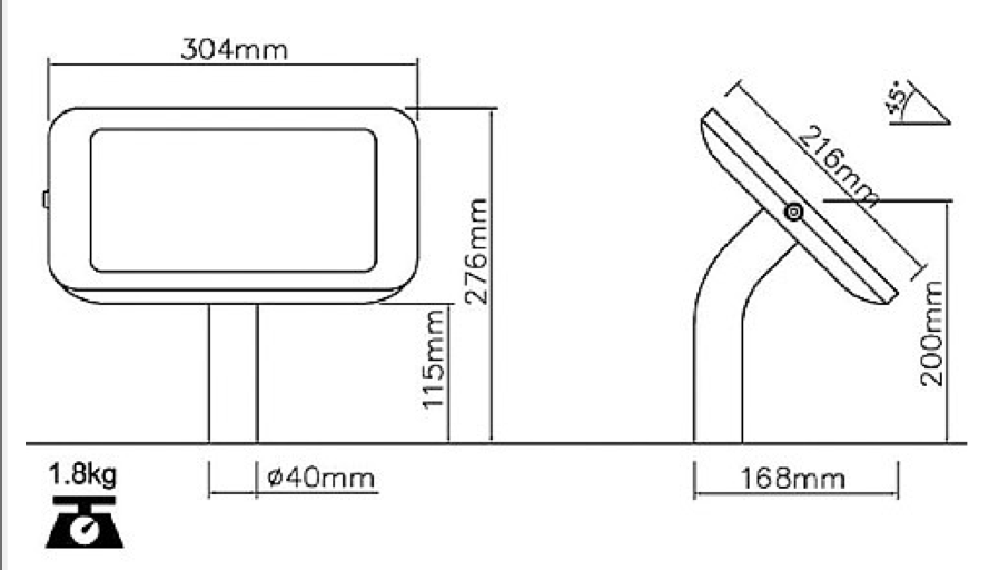 Slim Wall Mount With Tilt For iPad - Tab Secure - Black or White