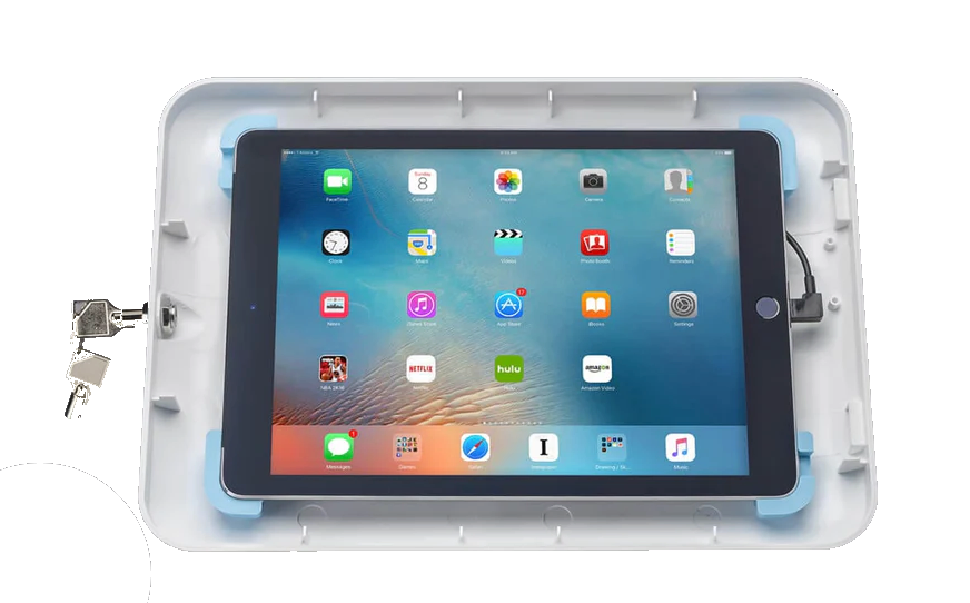 Slim Wall Mount For iPad - Tab Secure - Black or White