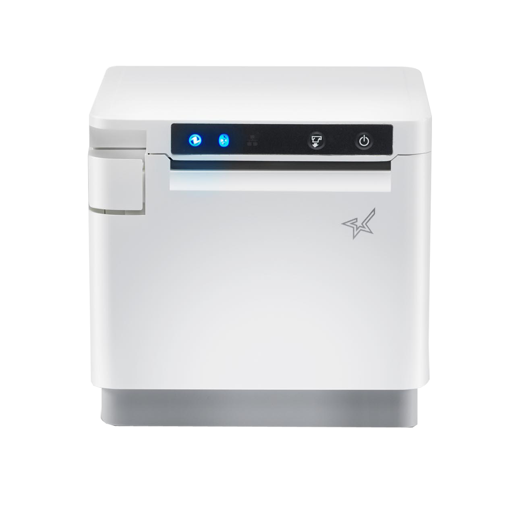 Dear POS White Bundle 6 Star Micronics Receipt Printer, 2D Socket Bluetooth Scanner, Cash Drawer