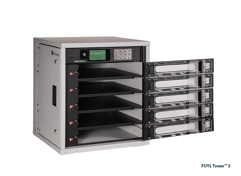 PCLocs FUYL Tower Pro 5 Bay Smart Locker - PCL3-10535