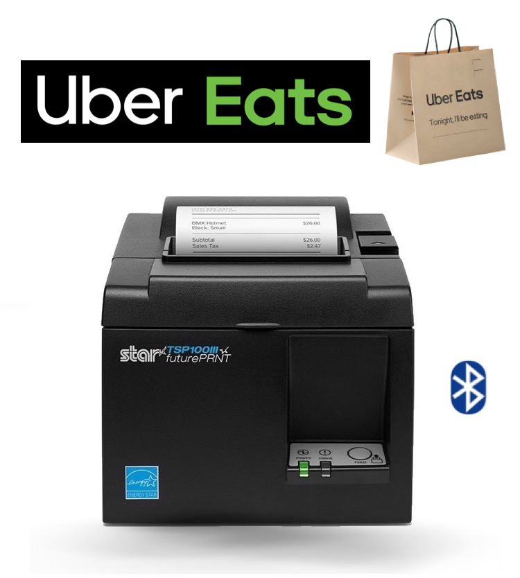 STAR TSP143III-Bi Bluetooth Thermal Printer with Autocutter Black
