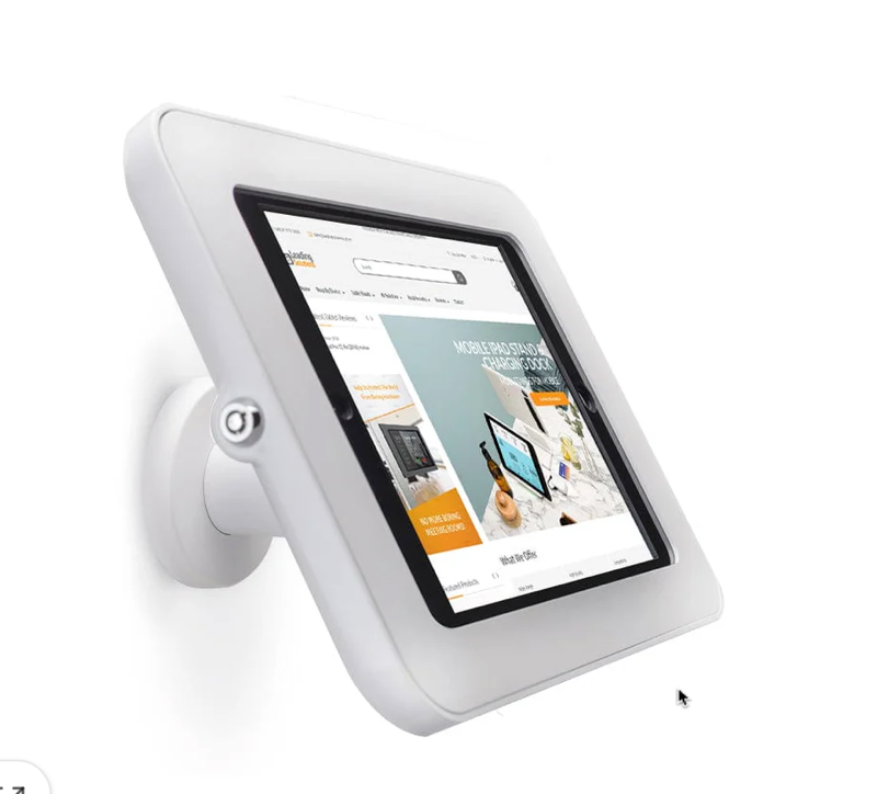 Slim Wall Mount With Tilt For iPad - Tab Secure - Black or White