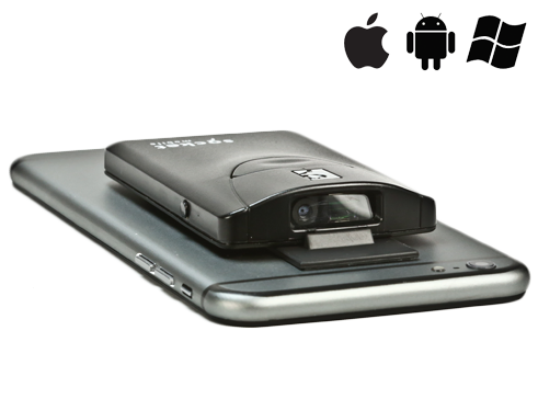 Socket SocketScan S800 Bluetooth Scanner (8Ci) - Apple IOS 1D Black USB Charging Cable Klip Case