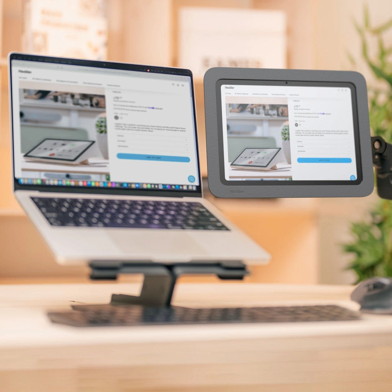 Heckler VESA Mount for iPad 11-inch (A16) 11th Gen & iPad 10th Gen H757-BG