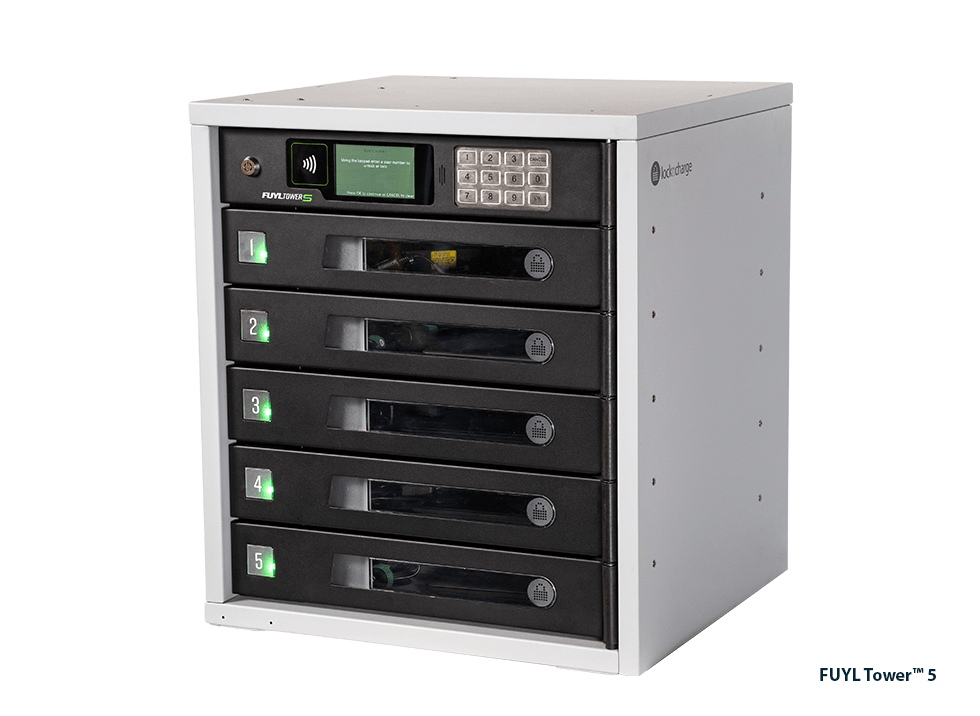 PCLocs FUYL Tower Pro 5 Bay Smart Locker - PCL3-10535