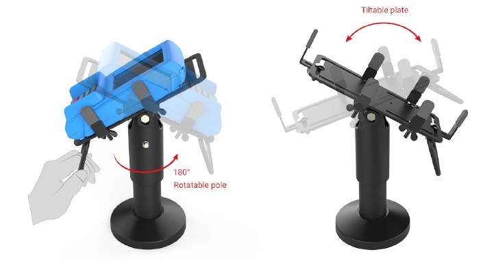 Universal EFTPOS Payment Device Card Reader Stand with Universal Plate (Rotate and tilt)
