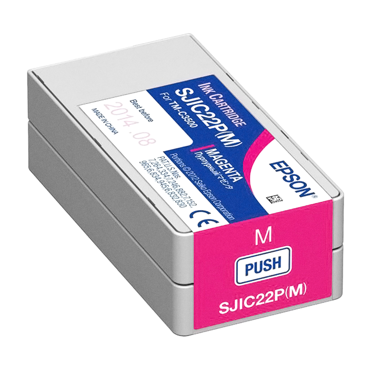 Epson TM-C3500 Inkjet Cartridge Bundle Pack YELLOW MAGENTA CYAN BLACK