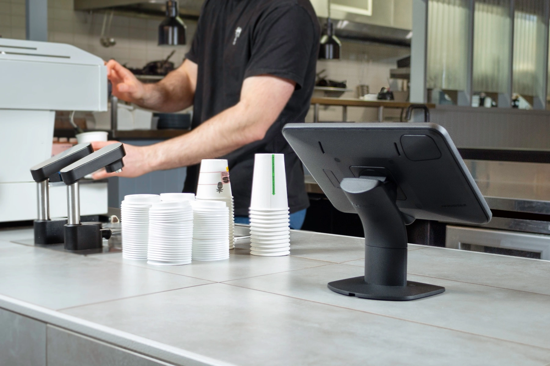 Como iPad Stand Black Or White Bolt Down or Free Standing